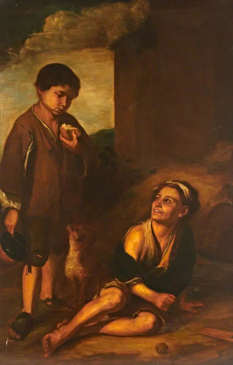 The Beggar Boys - Bartolomé Esteban Murillo