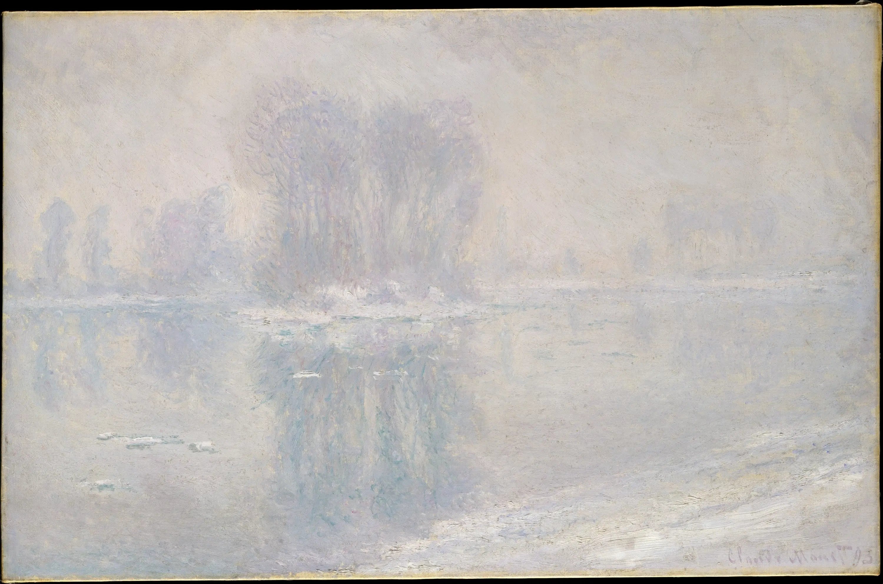 Reproduction du tableau « Les Glaçons (1335) - Claude Monet » par Alpha Reproduction en peinture à l’huile