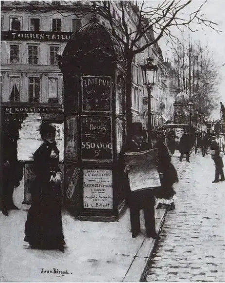 Les Grands Boulevards - Jean Béraud image 1 reproduction de peinture à l’huile