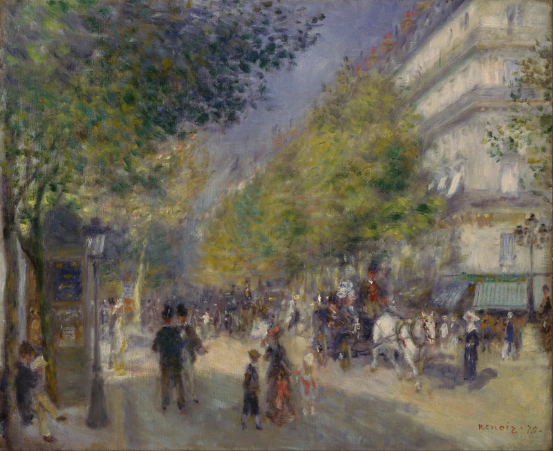 The Grand Boulevards - Pierre-Auguste Renoir