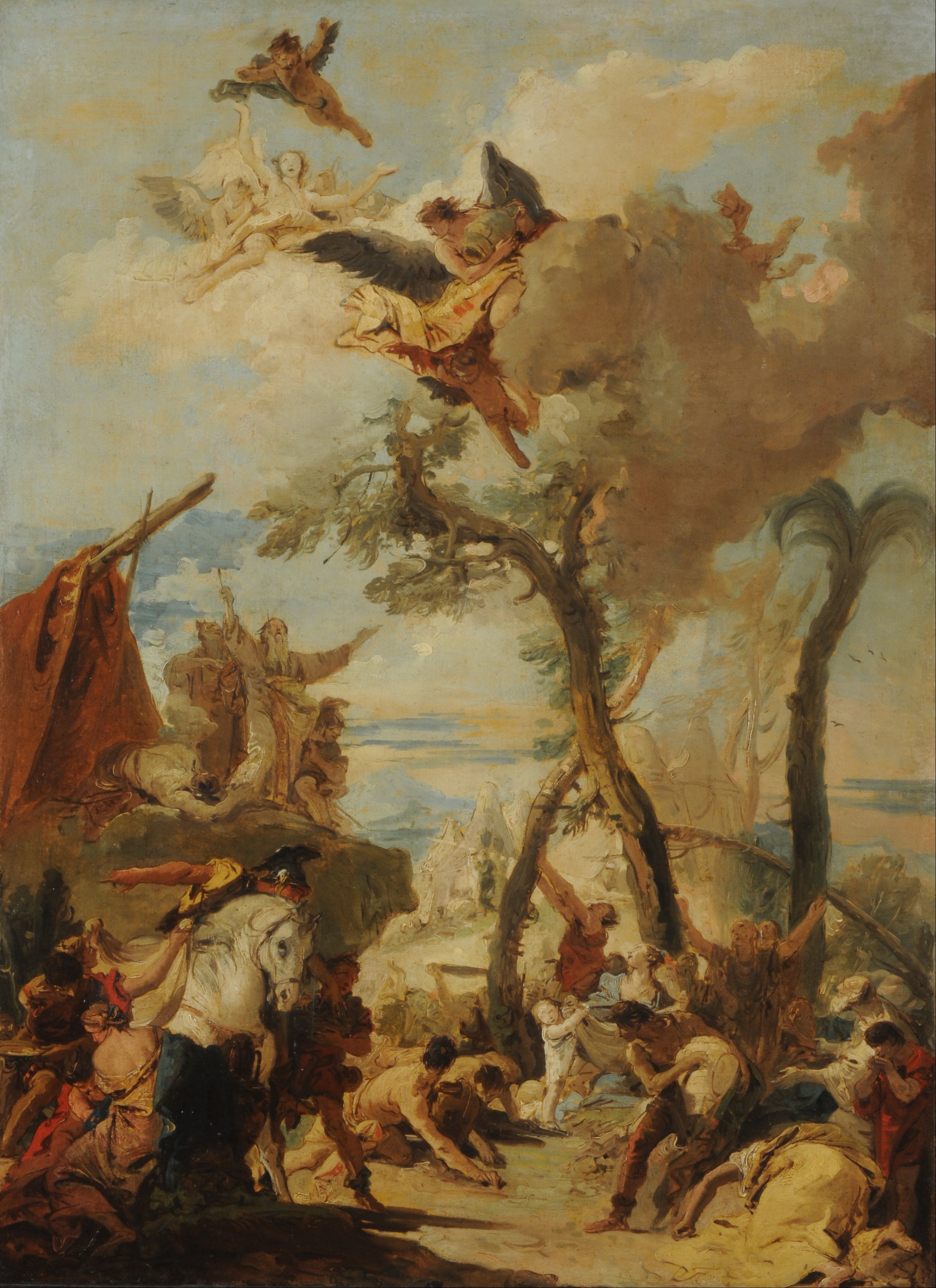 The Hebrews Gathering Manna in the Desert - Giovanni Battista Tiepolo