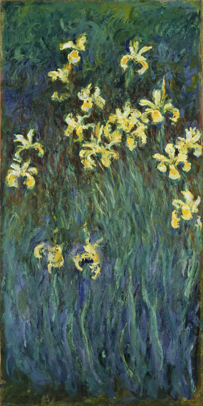 The Yellow Irises - Claude Monet