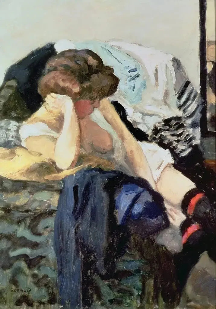 The Red Garters - Pierre Bonnard
