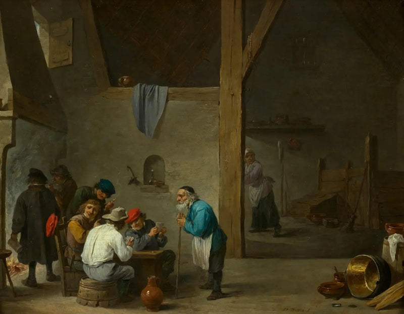 The card players - David Teniers the Younger
