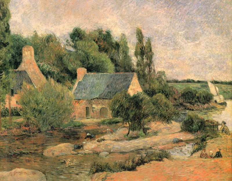 The Washerwomen at Pont-Aven - Paul Gauguin