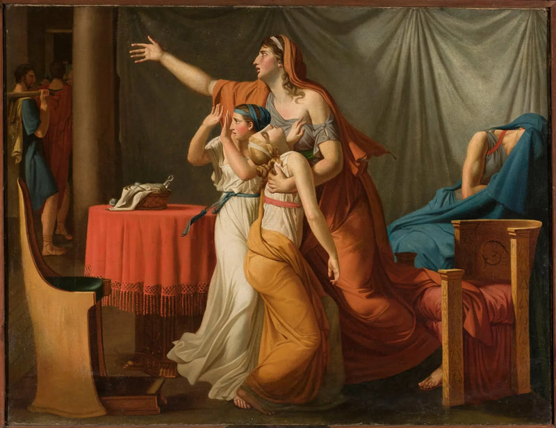 The Lictors Bring Brutus the Bodies of His Sons - Jacques-Louis David