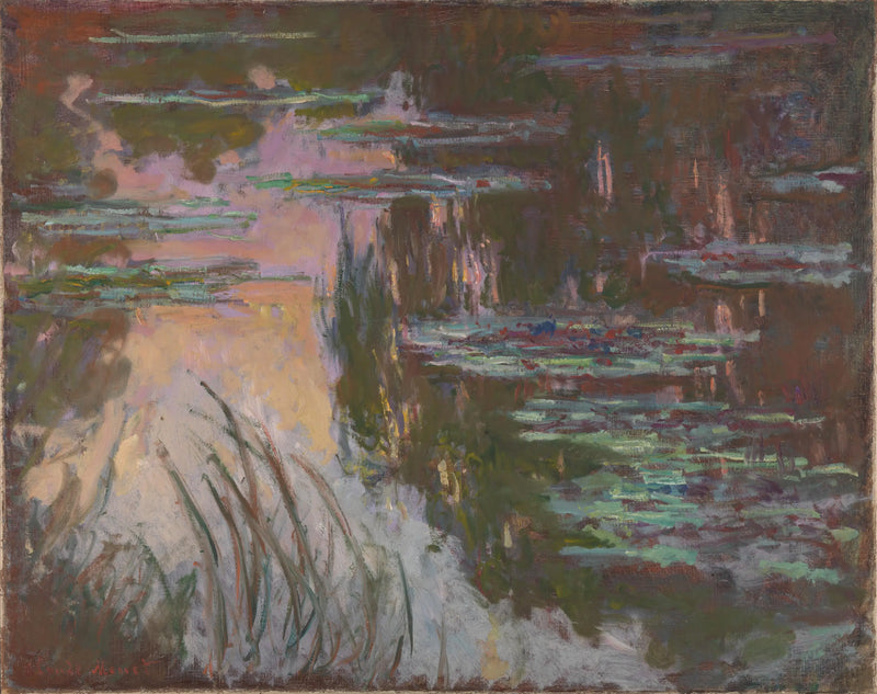 Water Lilies, Sunset - Claude Monet