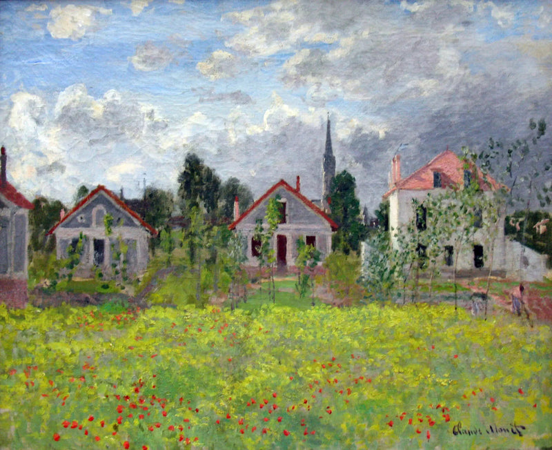 The Houses of Argenteuil - Claude Monet