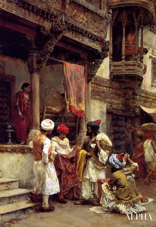 Les marchands de soie - Edwin Lord Weeks - Reproductions de tableaux et peintures haut de gamme