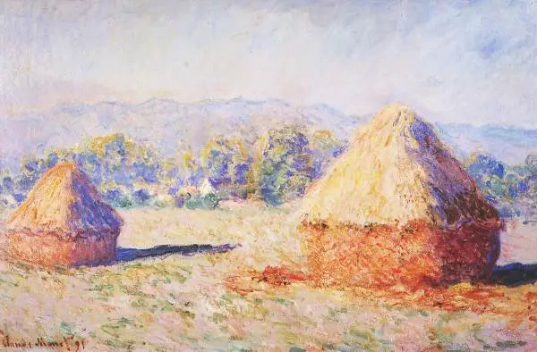 Wheat Stacks under the Sunlight, Morning Effect - Claude Monet