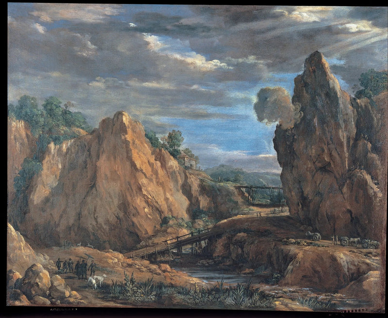 The mines of Tolfa matches - Pietro da Cortona