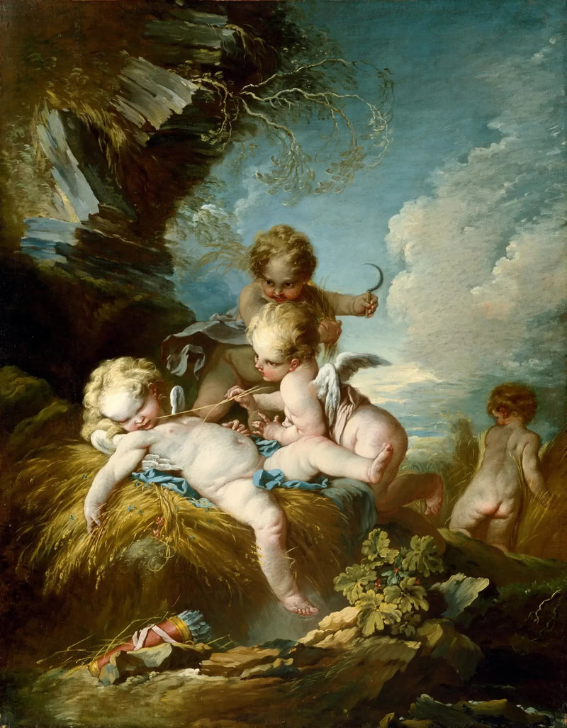 The Harvesters of Cherubs - François Boucher
