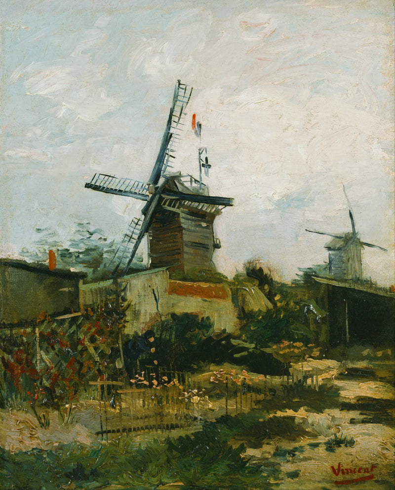 The Windmills of Montmartre - Vincent van Gogh