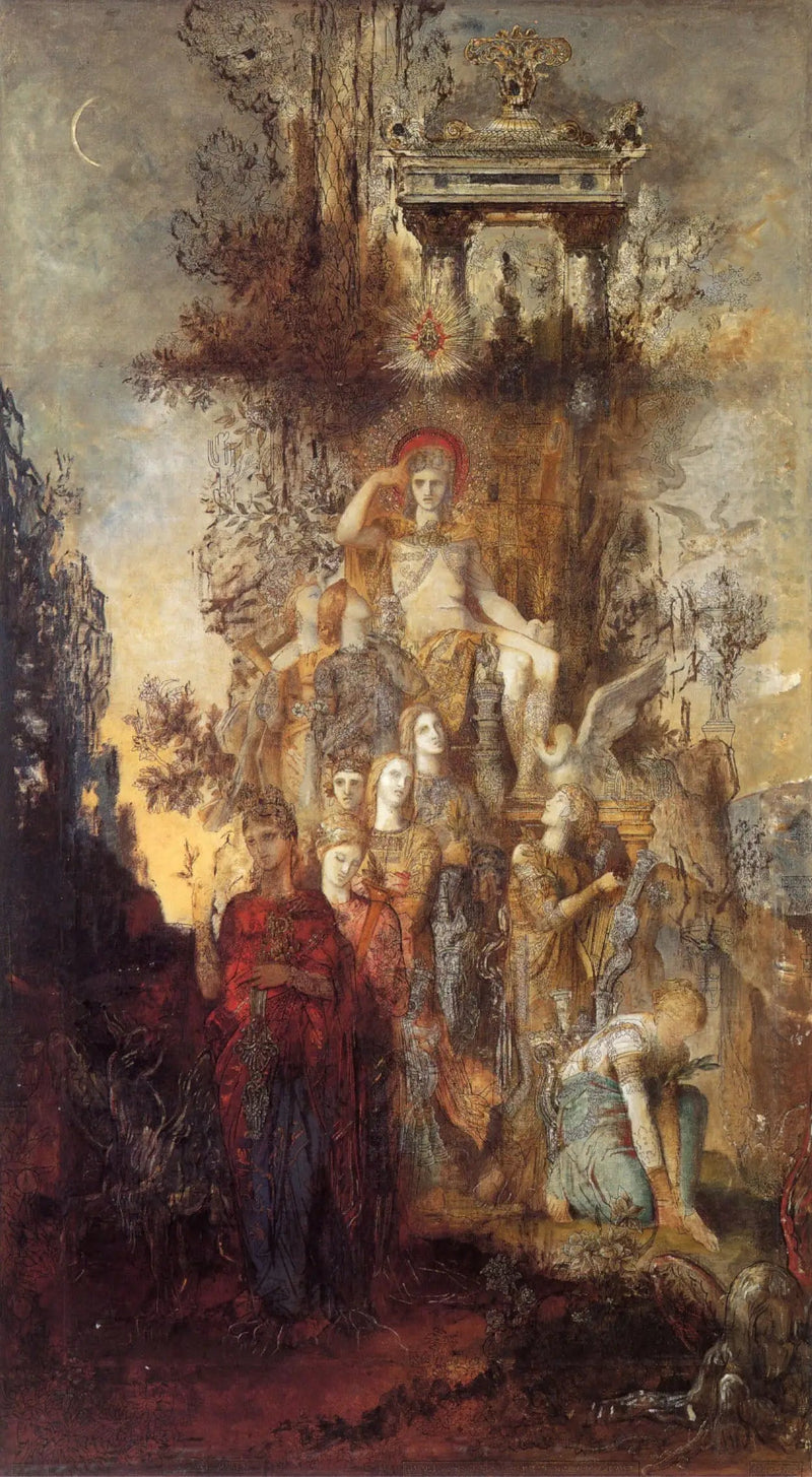 The Muses quittent Apollon, leur père, pour aller éclairer le monde - Gustave Moreau