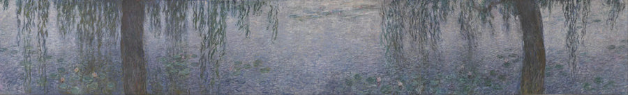 Water Lilies - Clear Morning with Willows - Claude Monet