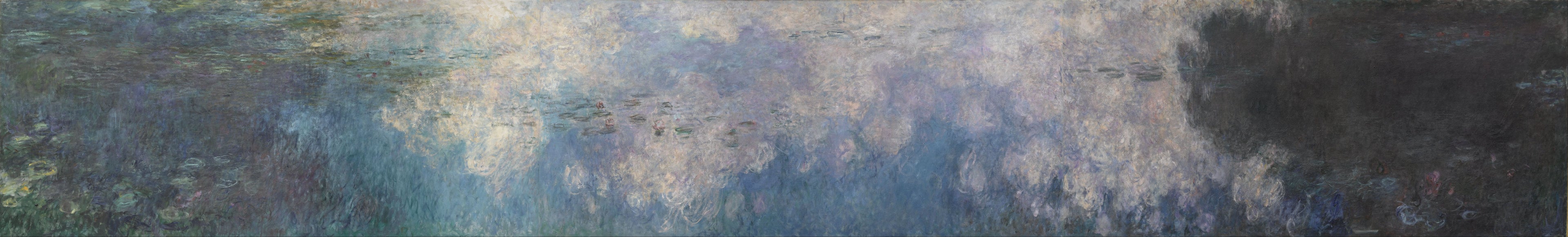 Reproduction du tableau « Les Nymphéas : Les Nuages - Claude Monet » par Alpha Reproduction en peinture à l’huile