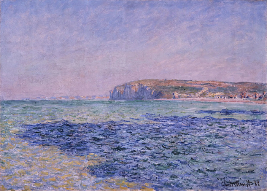 The shadows on the sea, the cliffs of Pourville - Claude Monet