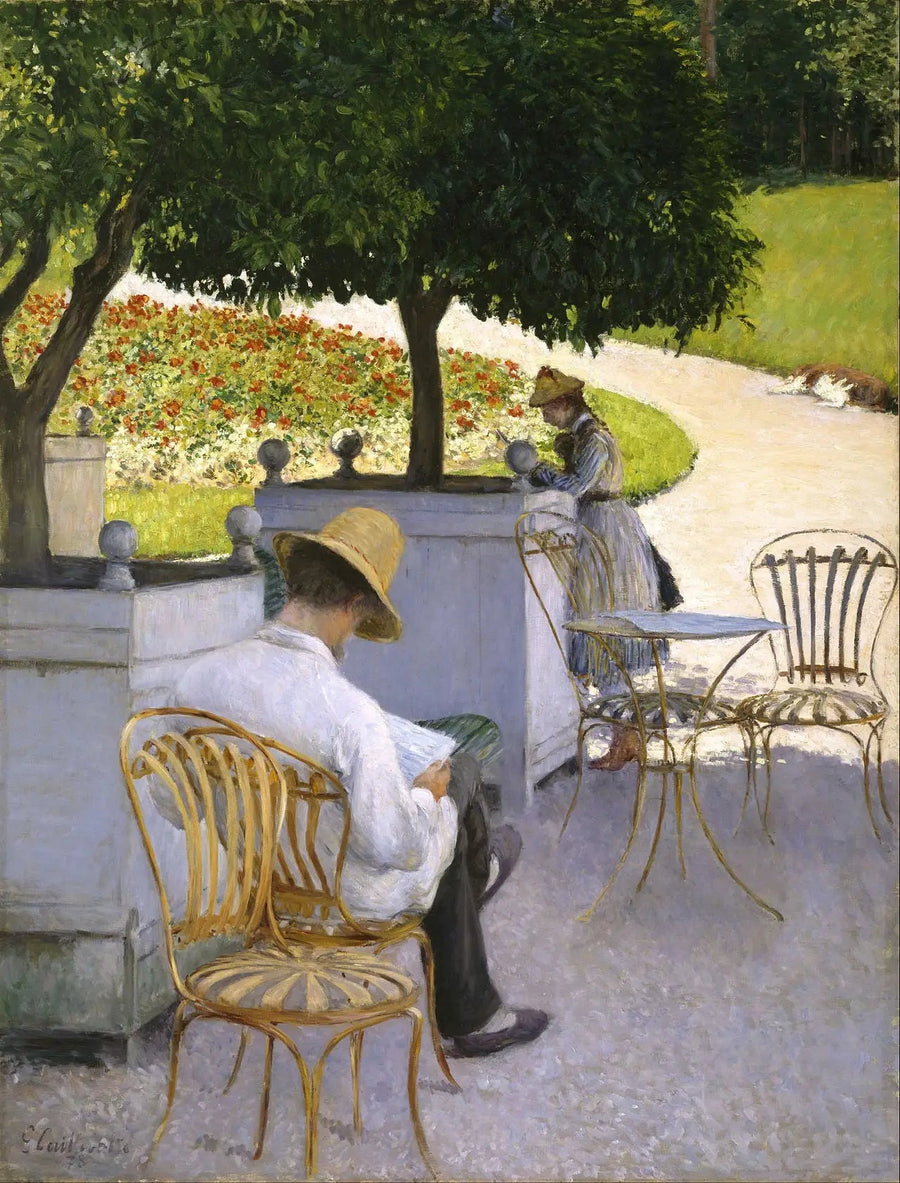 Les Orangers - Gustave Caillebotte image 1 copie peinte à la main à l’huile
