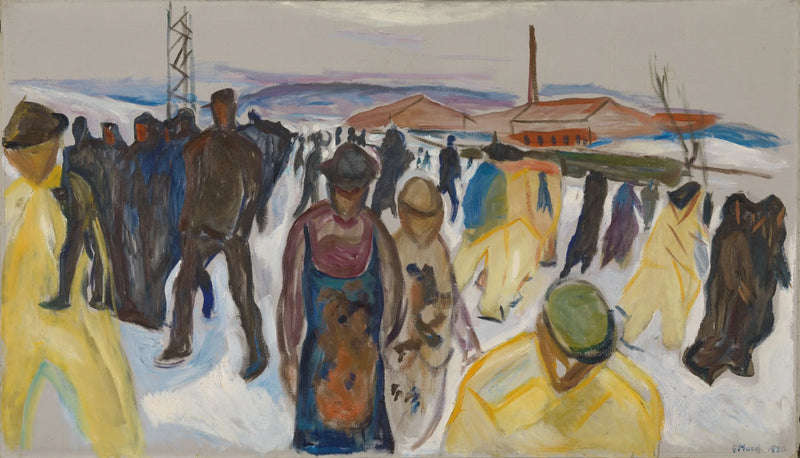 The Workers Return Home - Edvard Munch