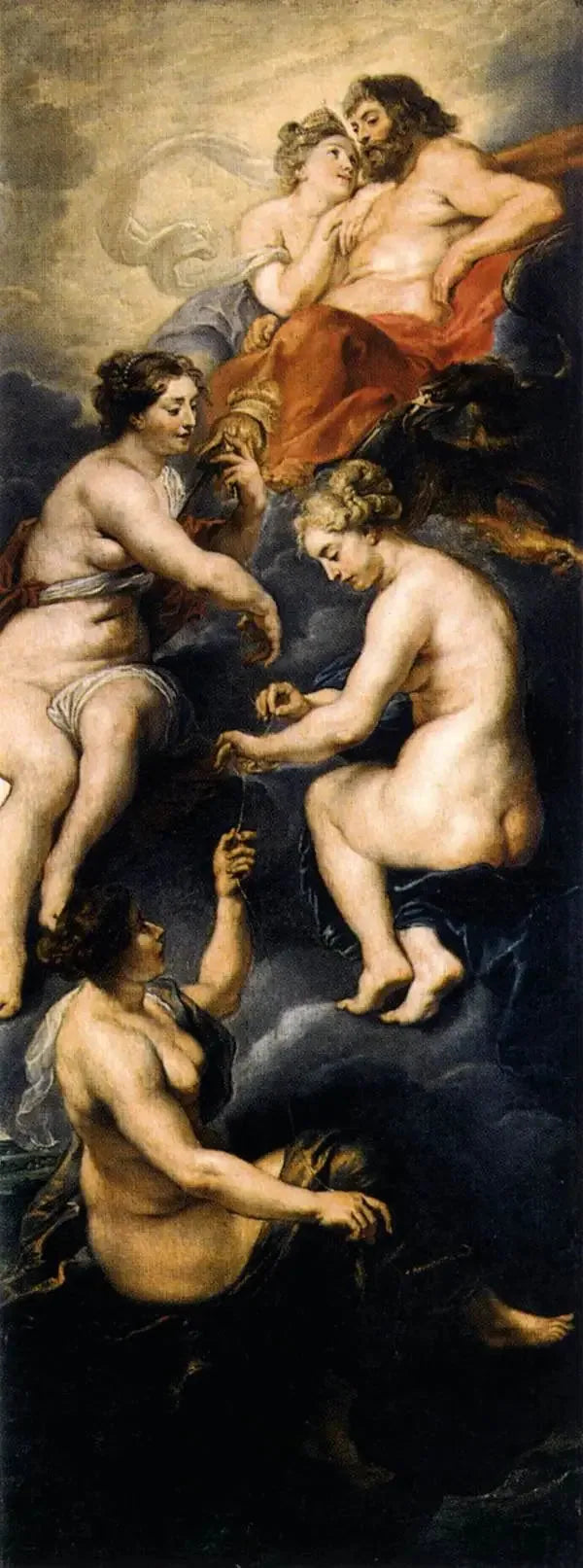 The Parks Spinning the Destiny of Marie de Médicis - Peter Paul Rubens