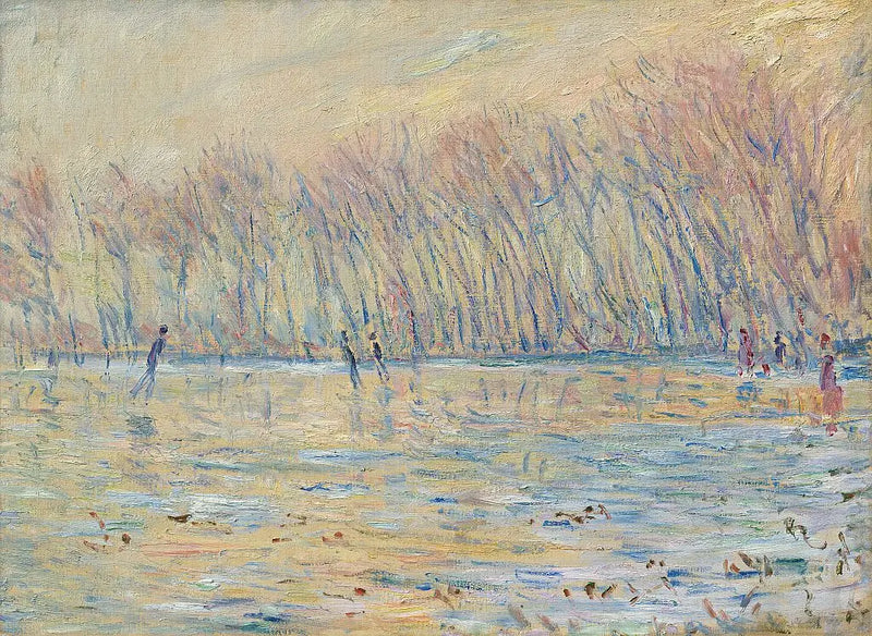 The Skaters at Giverny - Claude Monet