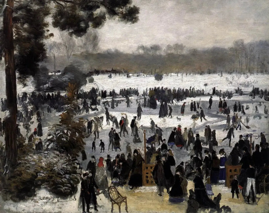 The Skaters at the Bois de Boulogne - Pierre-Auguste Renoir