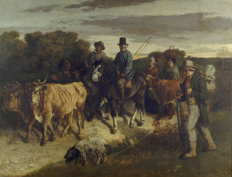 The Farmers of Flagey Returning from the Fair - Gustave Courbet