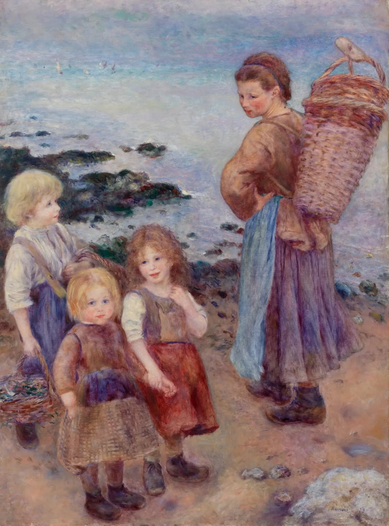 The Mussel Gatherers at Berneval - Pierre-Auguste Renoir