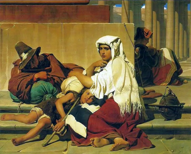Pilgrims in Rome - Paul Delaroche