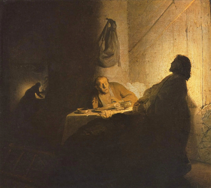 The Pilgrims of Emmaus - Rembrandt