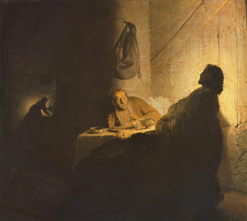 The Pilgrims of Emmaus - Rembrandt