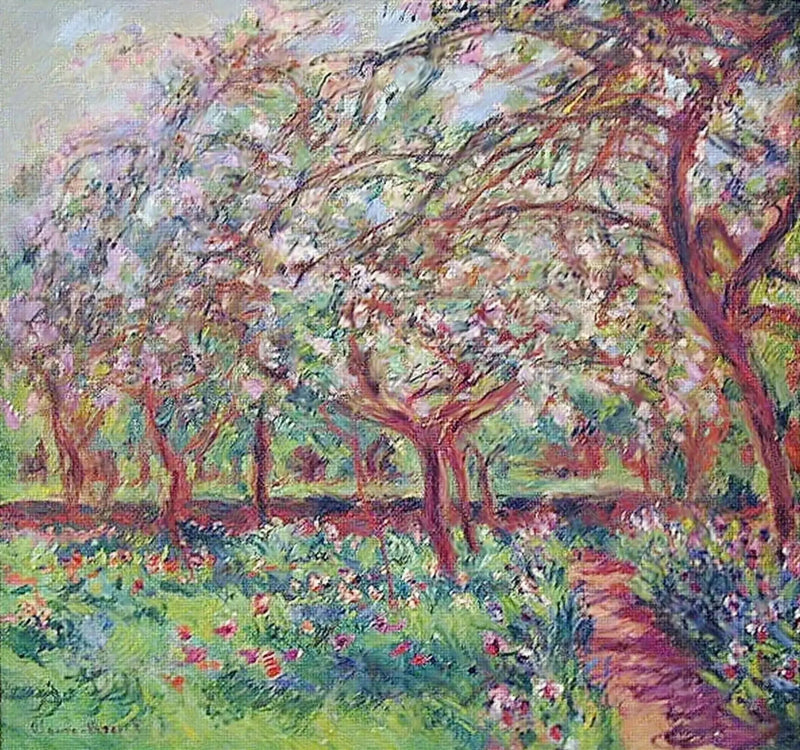 Apple Trees in Bloom - Claude Monet