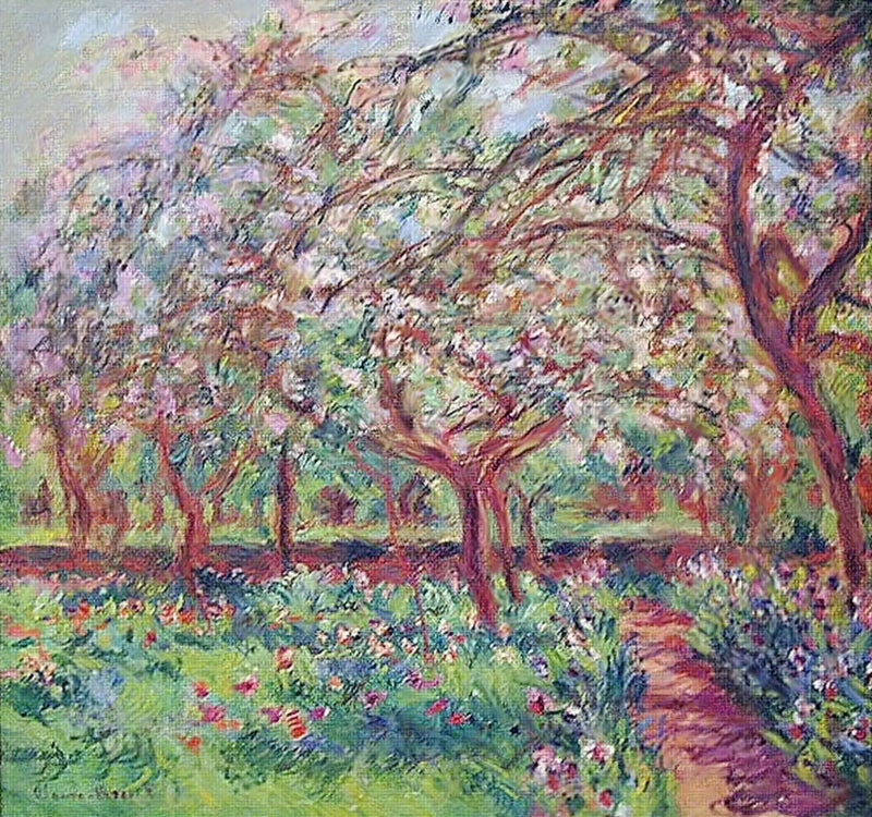 Apple Trees in Bloom - Claude Monet