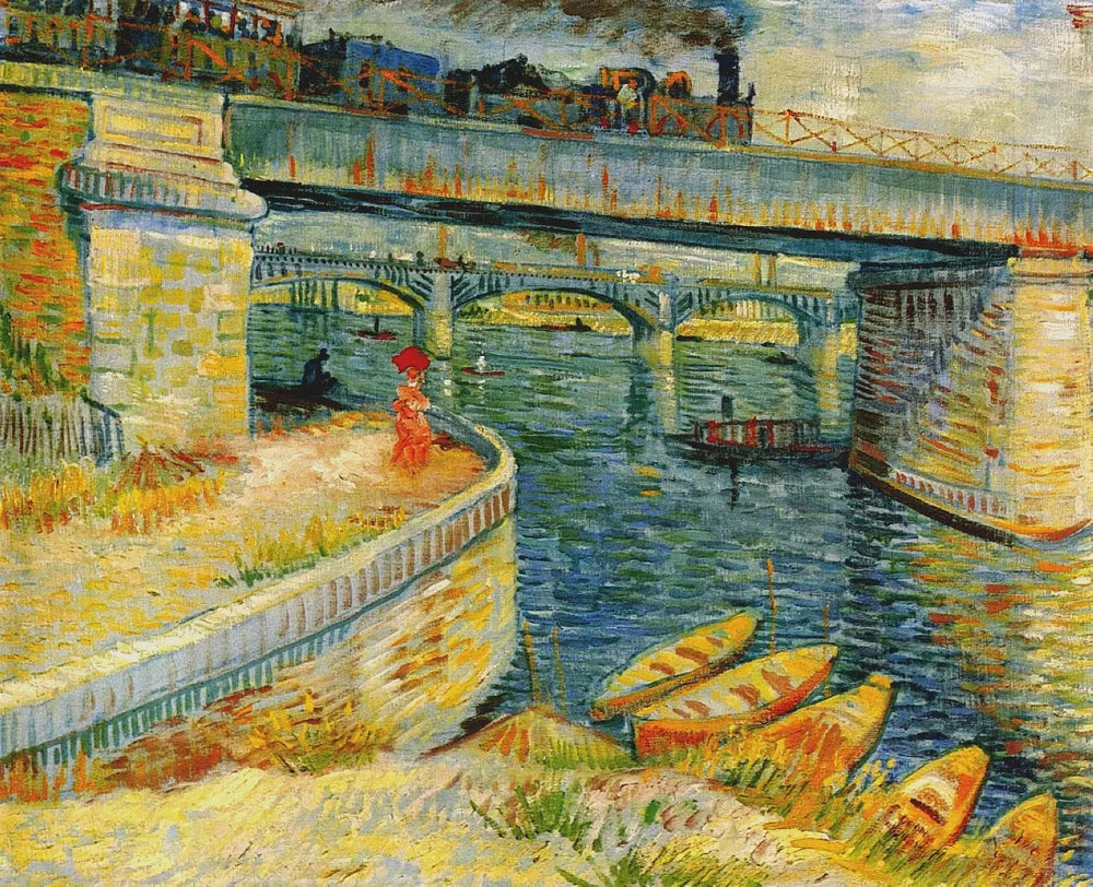 Les Ponts d'Asnières - Vincent van Gogh image 1 copie de tableau peinte à la main