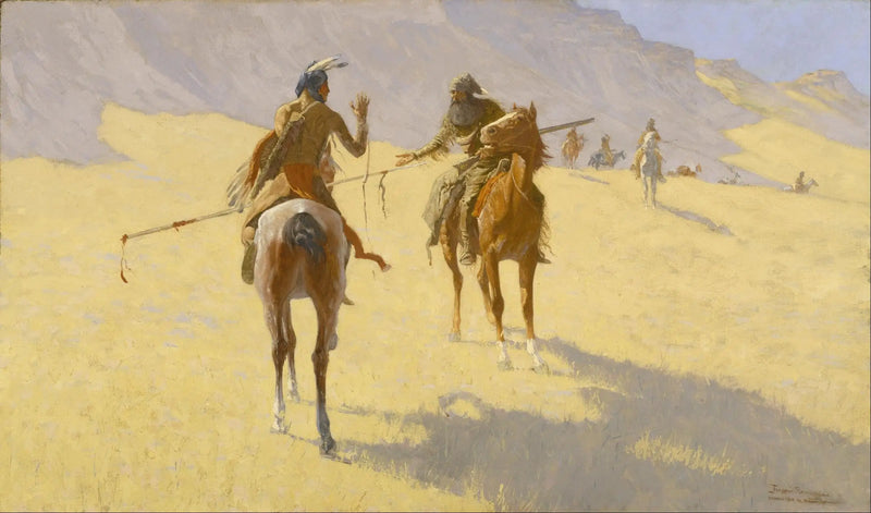 Les pourparlers - Frederic Remington
