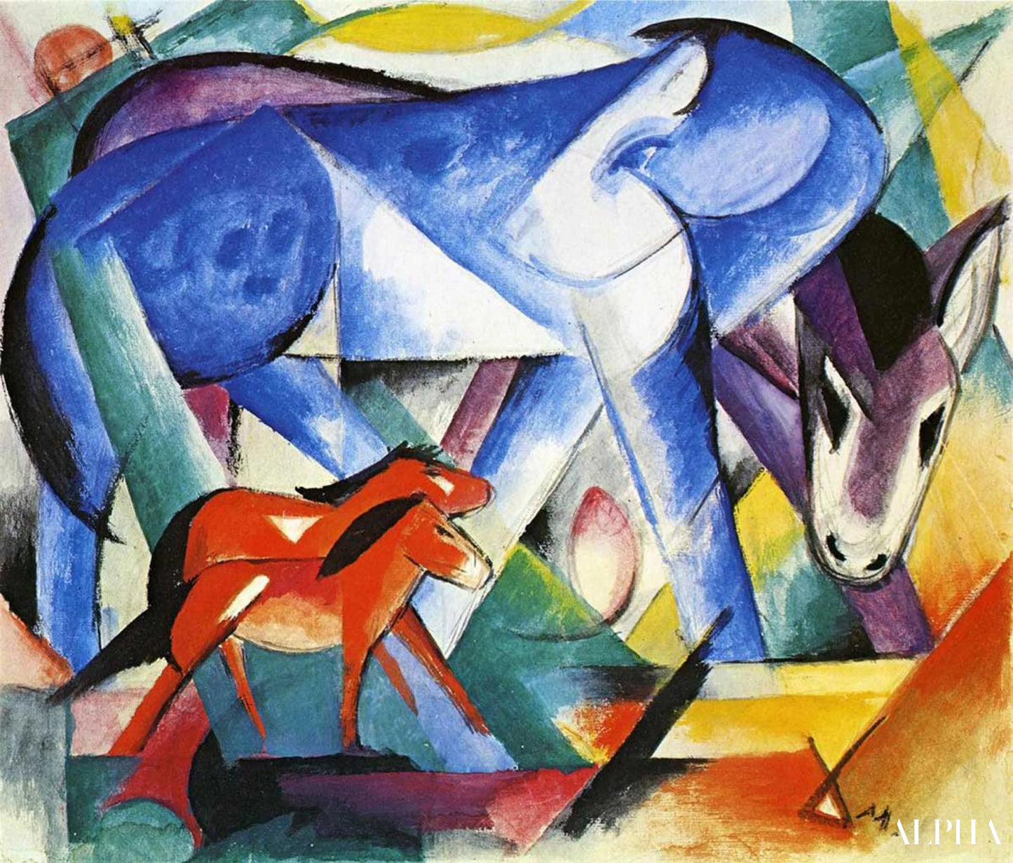 The First Animals - Franz Marc - High-Quality Reproductions of Paintings and Artwork