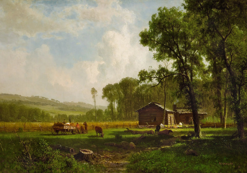 The First Settlers - Albert Bierstadt