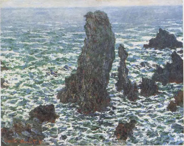 The Pyramids of Port-Coton, Belle-Île-en-Mer - Claude Monet