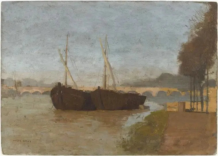 The Quays in Bordeaux - Odilon Redon