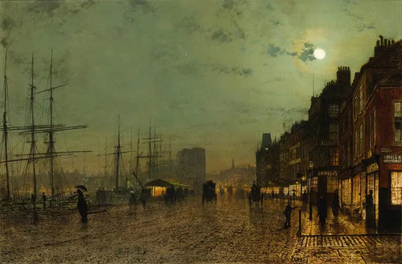 The Quays of Glasgow - John Atkinson Grimshaw