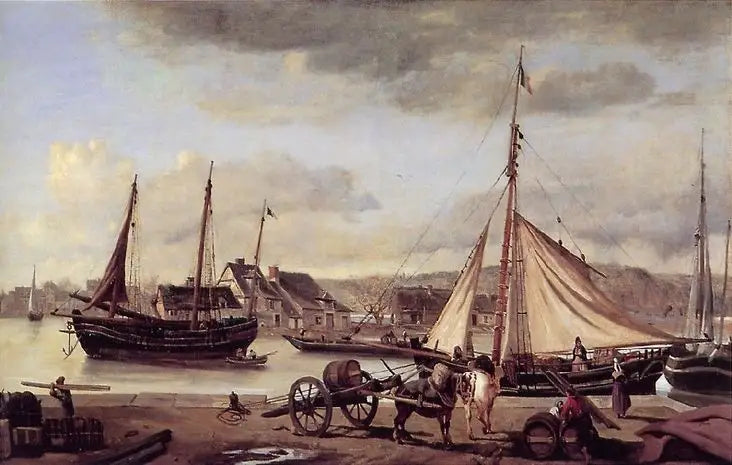 Rouen Merchant Quays - Jean-Baptiste Camille Corot