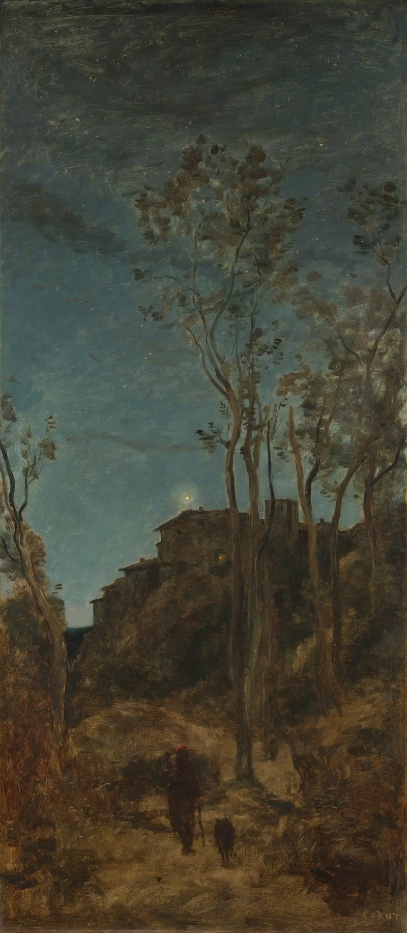 The Four Moments of the Day: Night - Jean-Baptiste Camille Corot