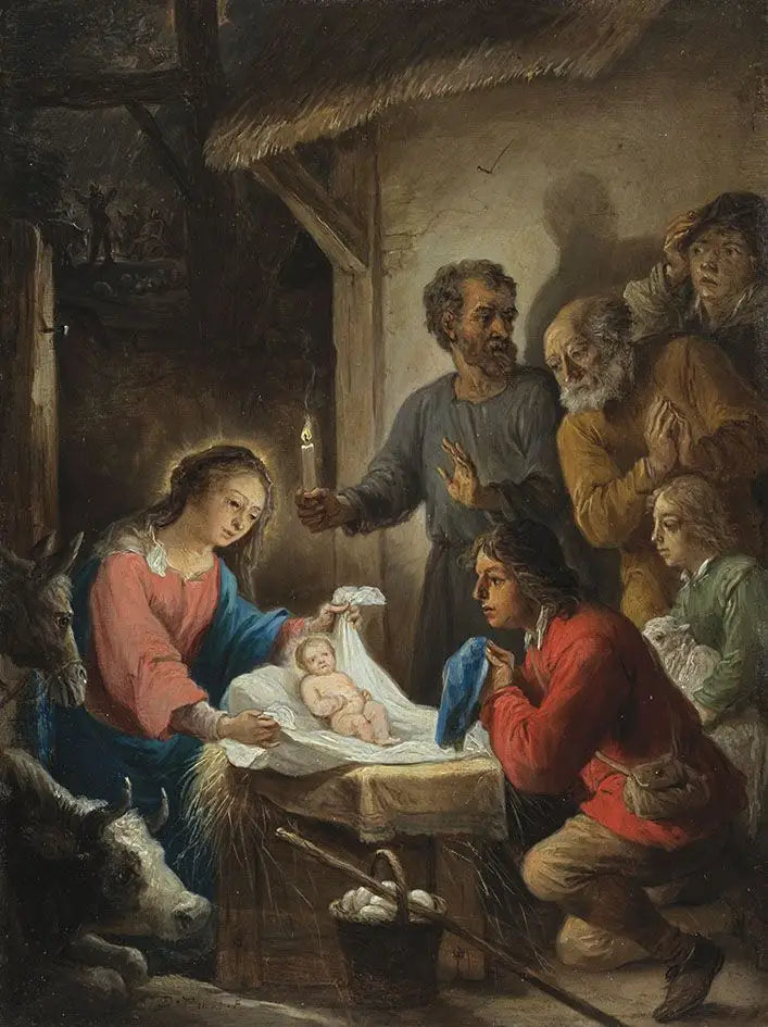 The Fifteen Secrets of the Rosary: The Adoration of the Shepherds - David Teniers the Younger