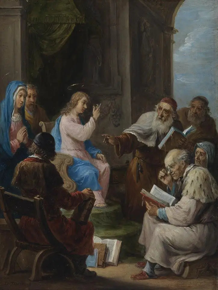 The Fifteen Secrets of the Rosary: The Christ of Twelve Years Among the Doctors of the Temple - David Teniers the Younger