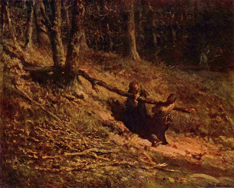 Wooden Rowers - Jean-François Millet