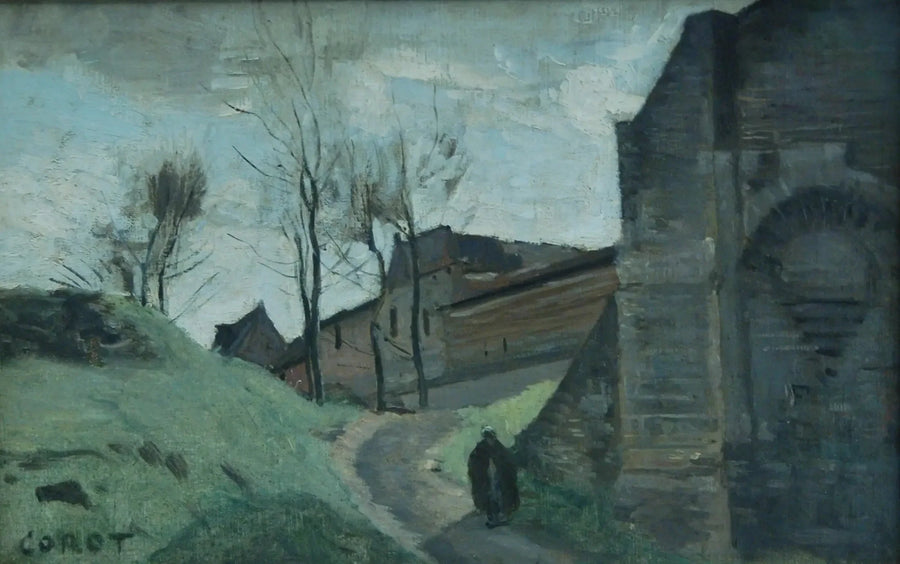 The ramparts of Arras. Porte Saint-Michel - Jean-Baptiste Camille Corot