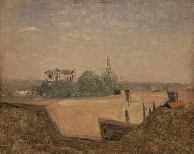 The city walls of Arras - Jean-Baptiste Camille Corot