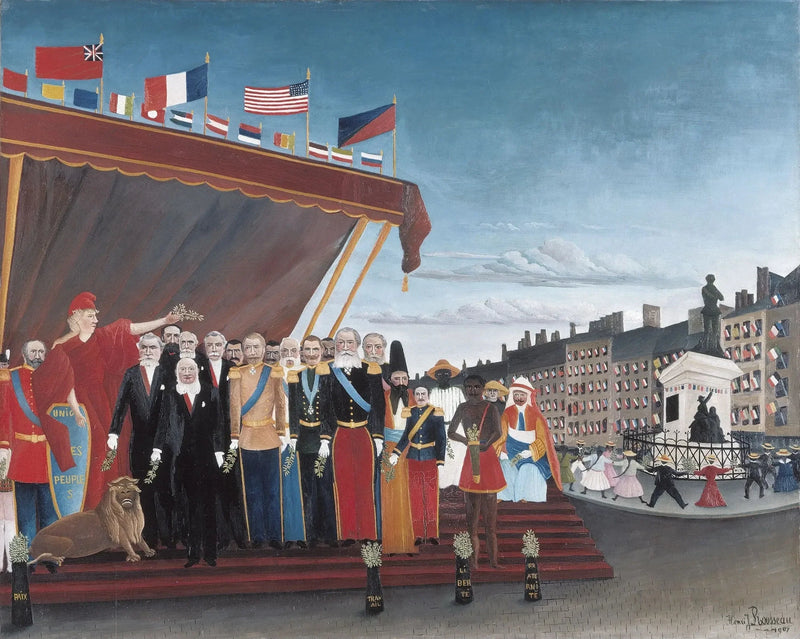 The Representatives of foreign powers coming to salute the Republic as a sign of peace - Henri Rousseau