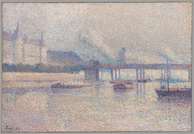 The Banks of the Seine in Paris - Maximilien Luce