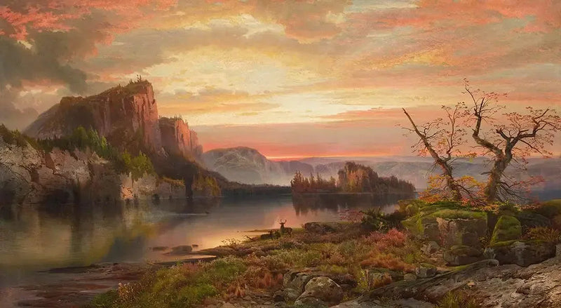 Les rives du lac Supérieur - Thomas Moran